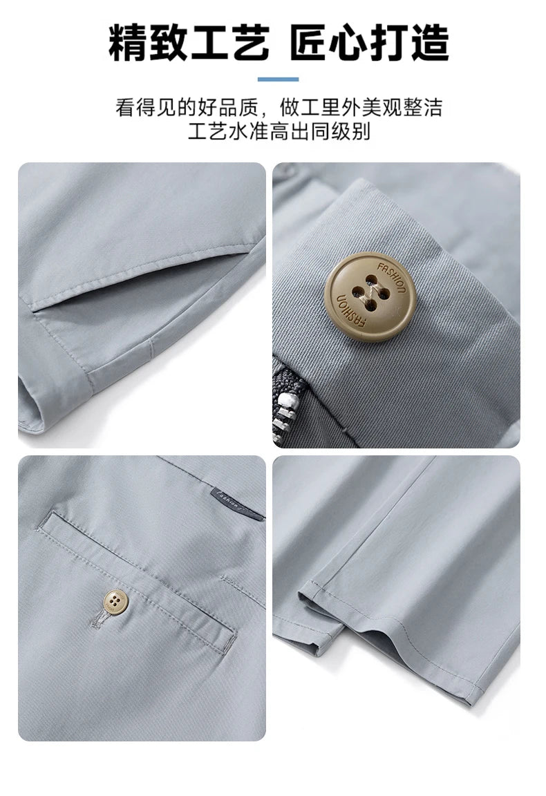 Stretch Cotton Straight Golf Trousers