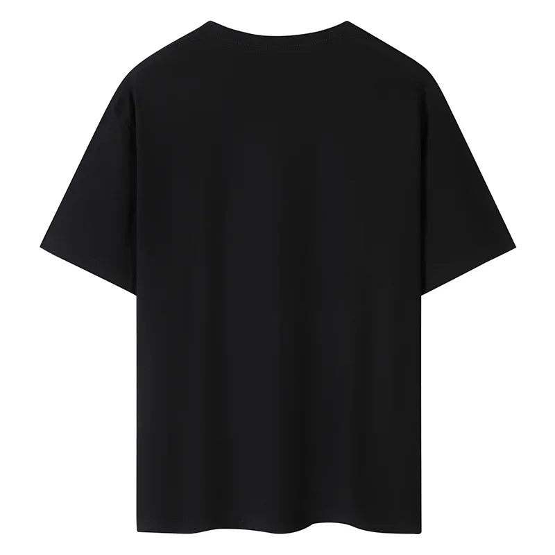 Solid Cotton Casual Sport Tee