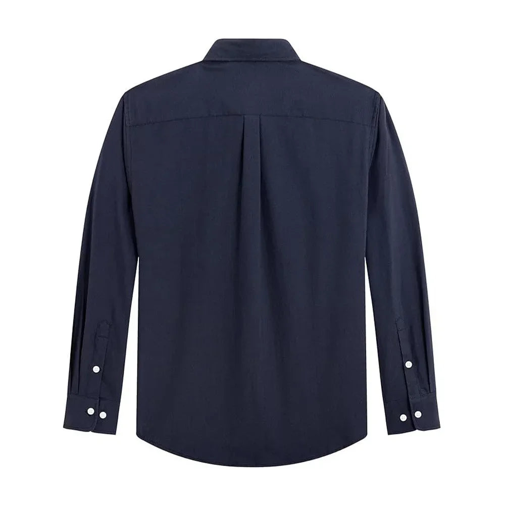 Solid Oxford Business Button Shirt