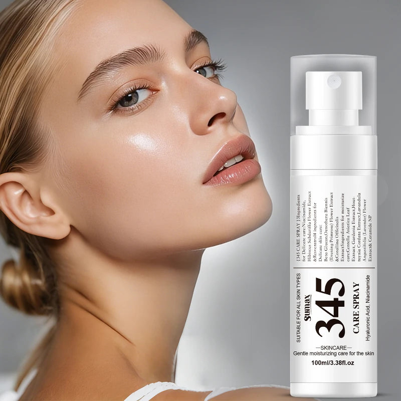 345 Skincare Set With Eye Cream Moisturizing Cream Relief Spray Hydrating Soothing Brightening For All Skin Types Sensitive Skin