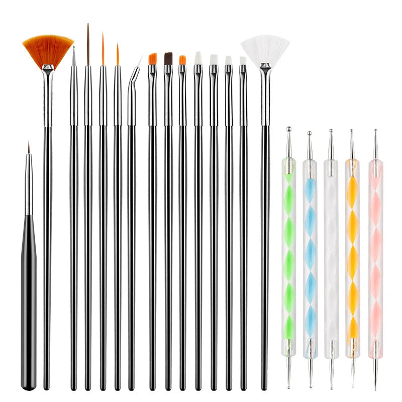 Nail Art Brushes Nail Art Tool Set Nail Dotting Tools Nail Dust Brush Striping Long Lines Nail Drawing Pen Nail Design