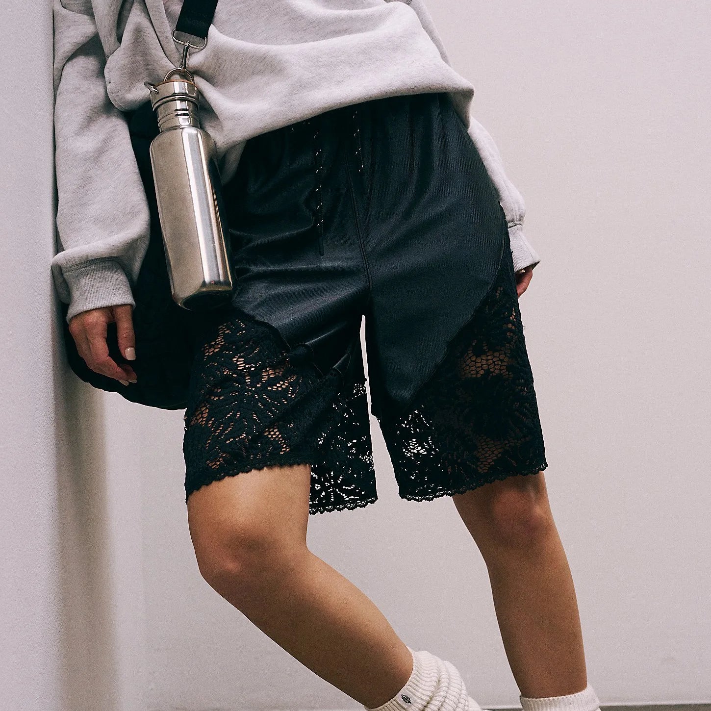 Shorts For Women Lace Five-point Pants Chic Sports Drawstring Beach Party Hot Shorts Casual Female Fashion Streetwear Clothing