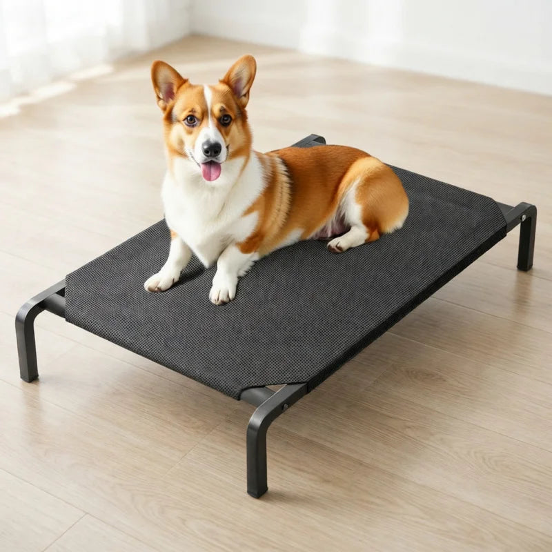 Elevated Dog Bed for All Seasons Moisture Proof Breathable Removable Washable Golden Retriever Pet Bed Pet Supplies