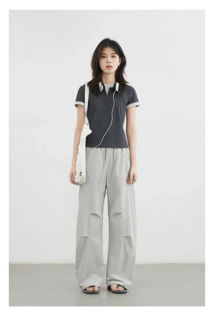 Color Contrast Patchwork Sport Tee