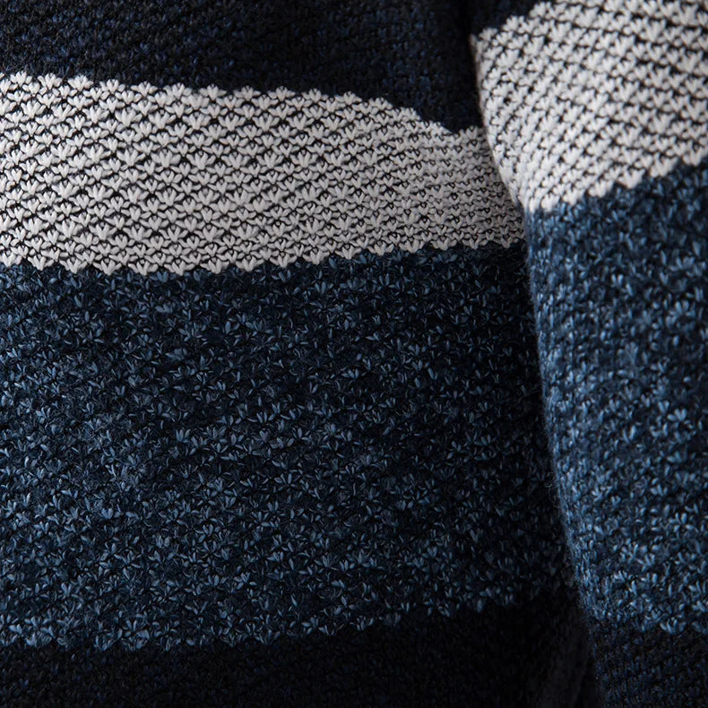 Zippered Fleece Turtleneck Sweater