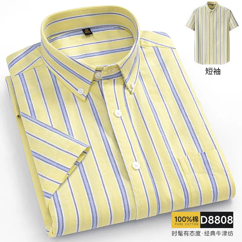 Oversized Cotton Oxford Short Shirt