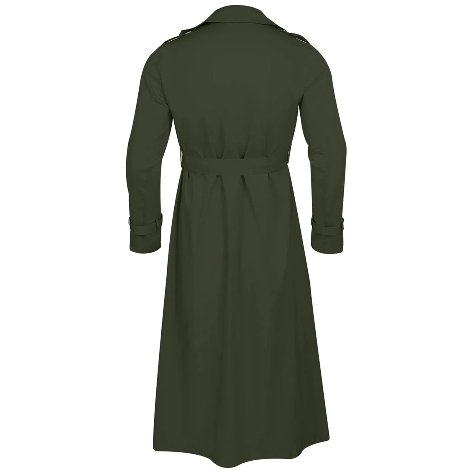 Men’s Luxury Full-Length Trench Coat – England Style Business Overcoat
