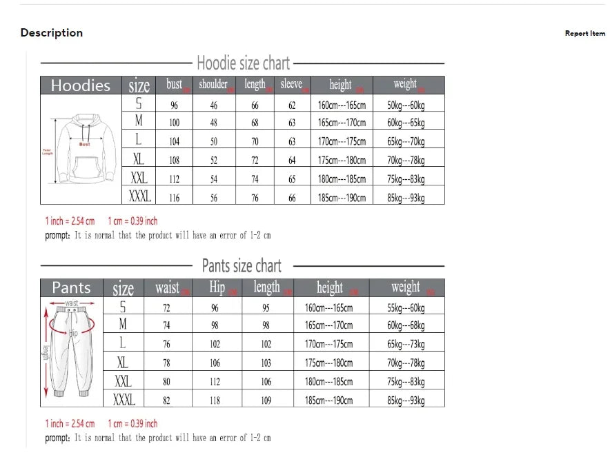 New Long Sleeve Hoodie with Zipper and Multiple Pockets for Men's Autumn and Winter + Sports and Leisure Pants Two-Piece Fitness