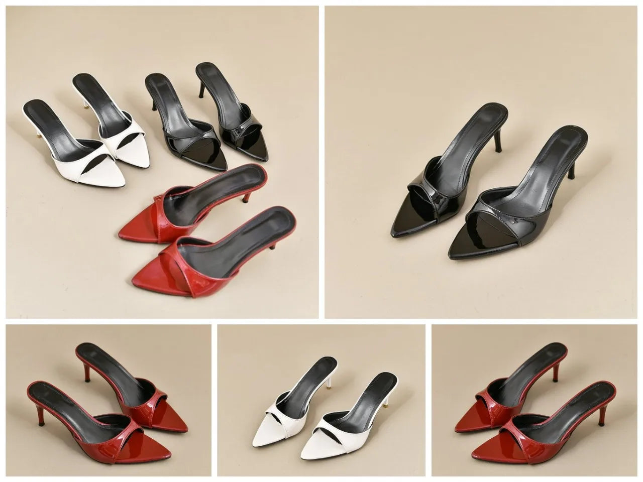 Women's High Heels Summer Slippers Women Sandals Fashion Classic Pointy Open Toe Stiletto Heels Sexy 2026 High-heeled Slippers