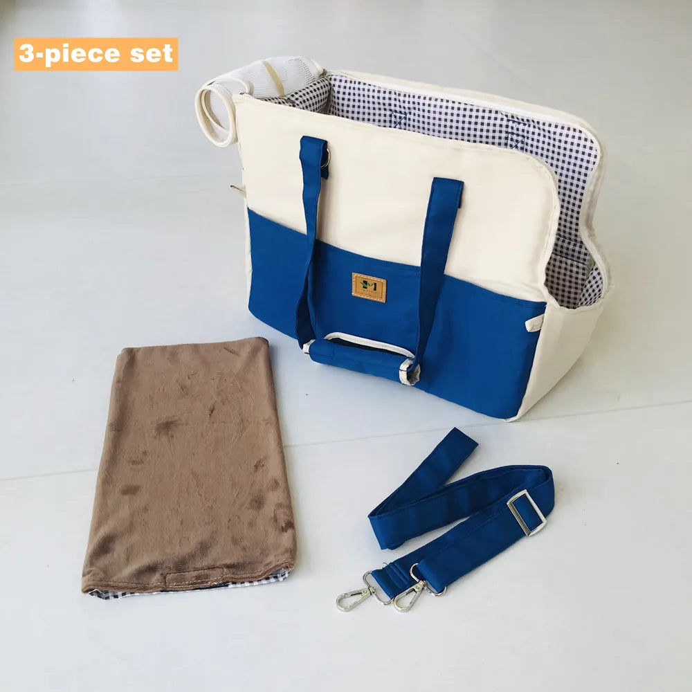 Portable Dog Carrier Cat Dog Outdoor Travel Bag Breathable Pet Carrying Pouch Travel Duffle for Cats Small Dogs Car Seat Carrier