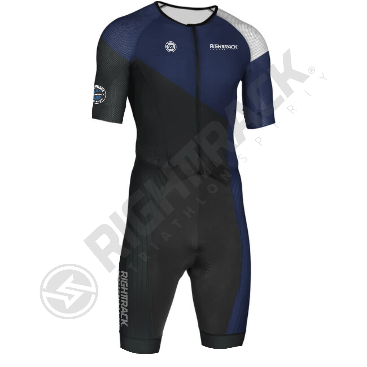 RIGHTTRACK Trisuit MEN'S Triathlon Jumpsuit Summer Skinsuit Swimming Cycling Running Competition Apparel Custom Names Flags