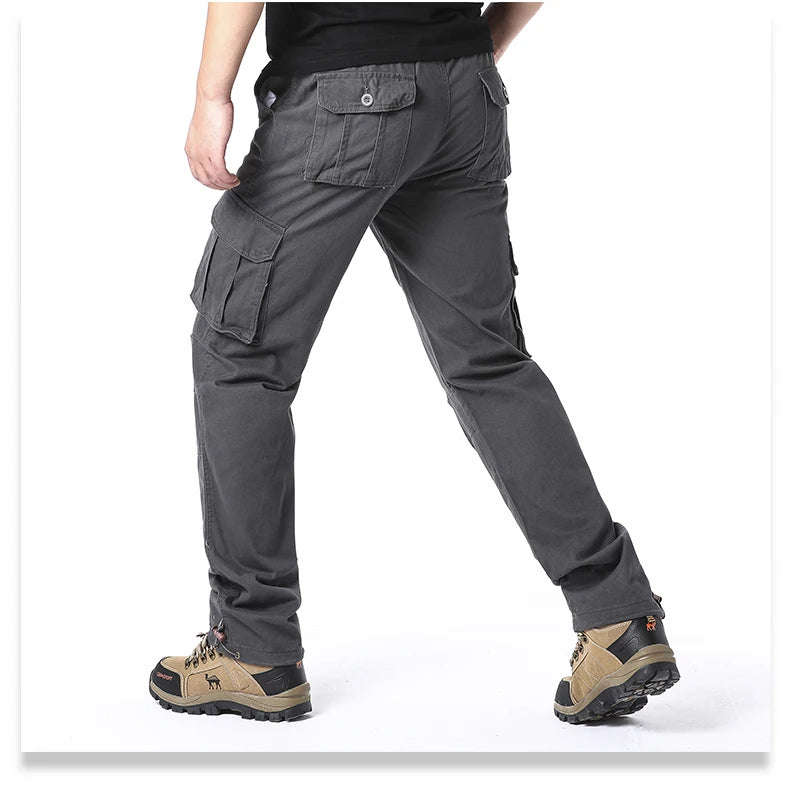 Loose Cotton Tactical Cargo Pants