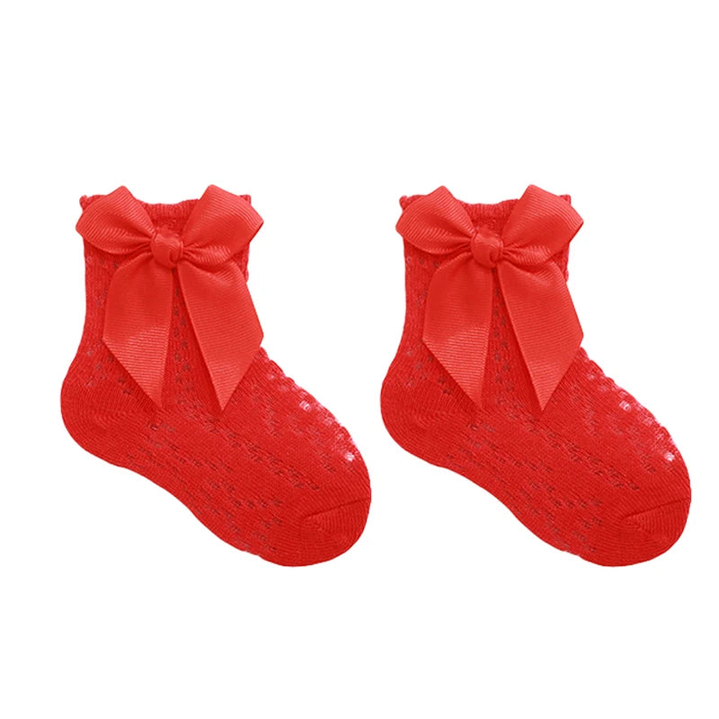 Baby Girl Lace Ruffle Grip Socks