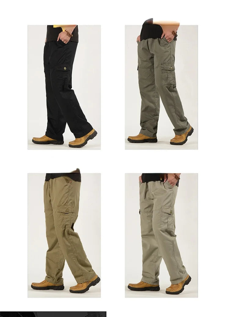 Multi Pocket Casual Cotton Overalls