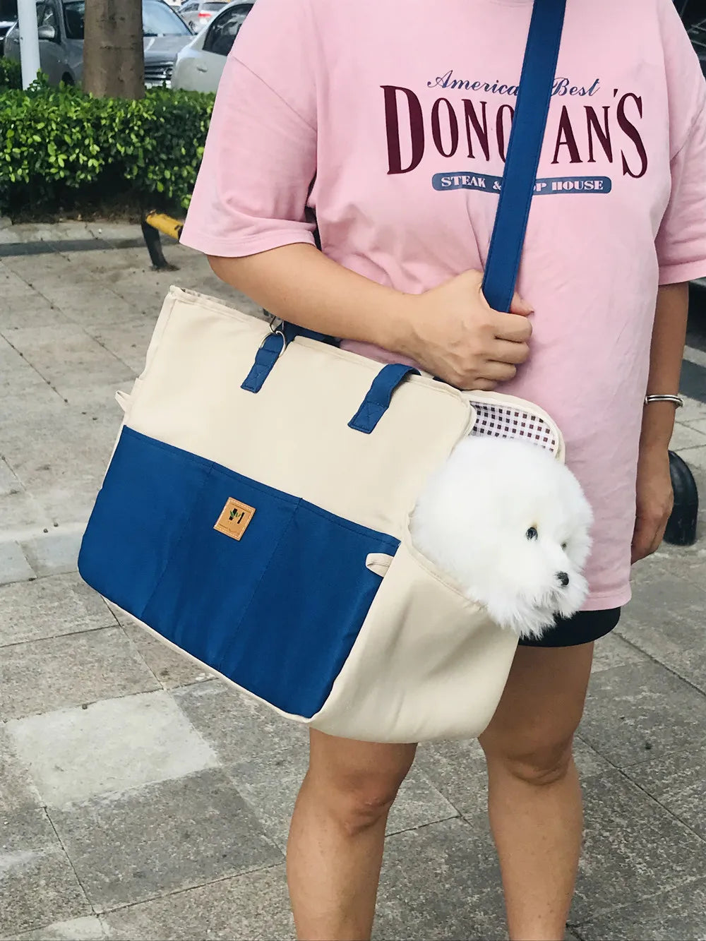 Portable Dog Carrier Cat Dog Outdoor Travel Bag Breathable Pet Carrying Pouch Travel Duffle for Cats Small Dogs Car Seat Carrier