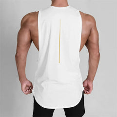 Men's Gym Clothing Summer Casual Tank Top Bodybuilding Sleeveless Shirt Sports Quick Dry Fitness Vest Workout Running Undershirt