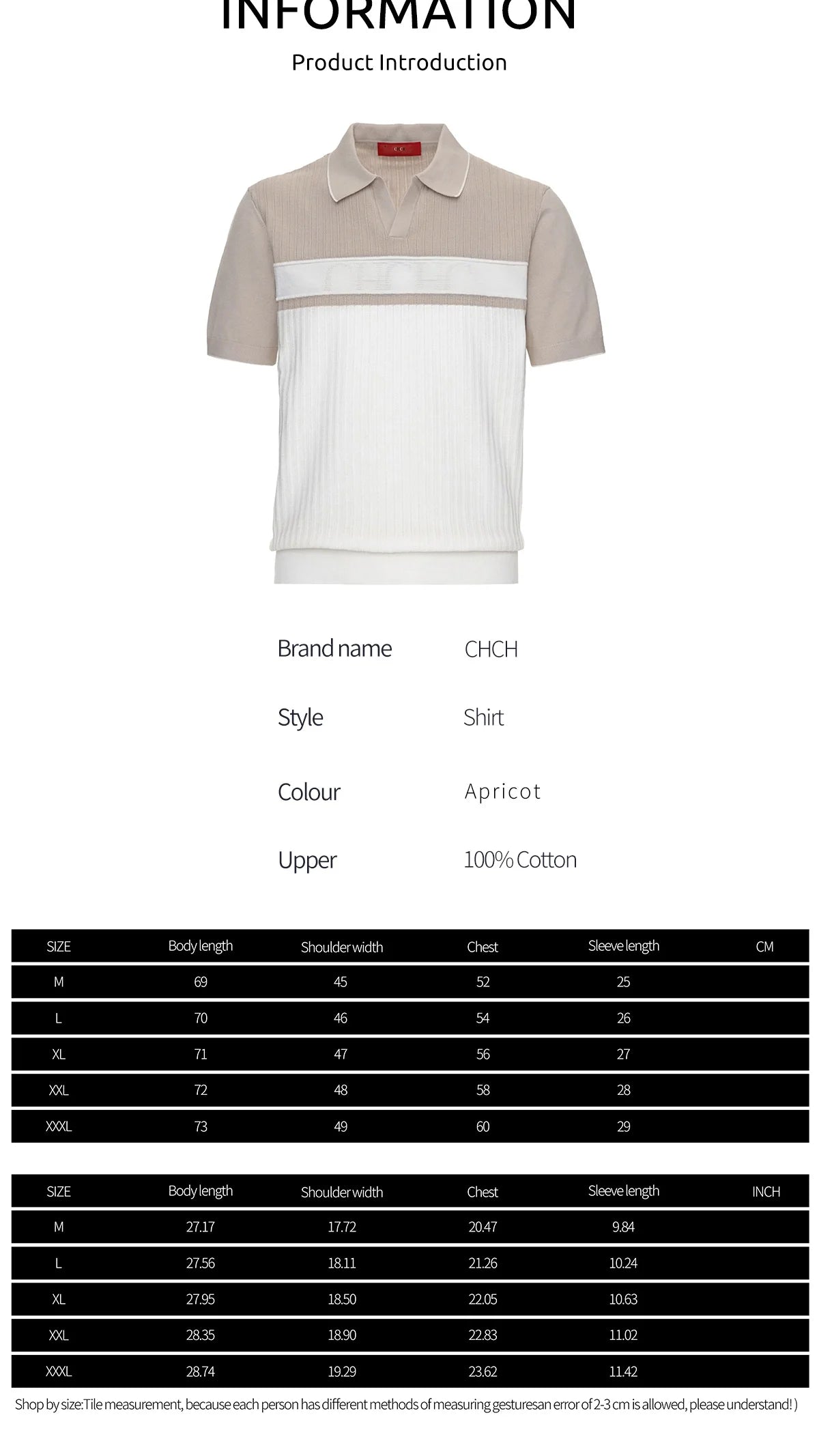 Cotton Patchwork Casual Summer Polo