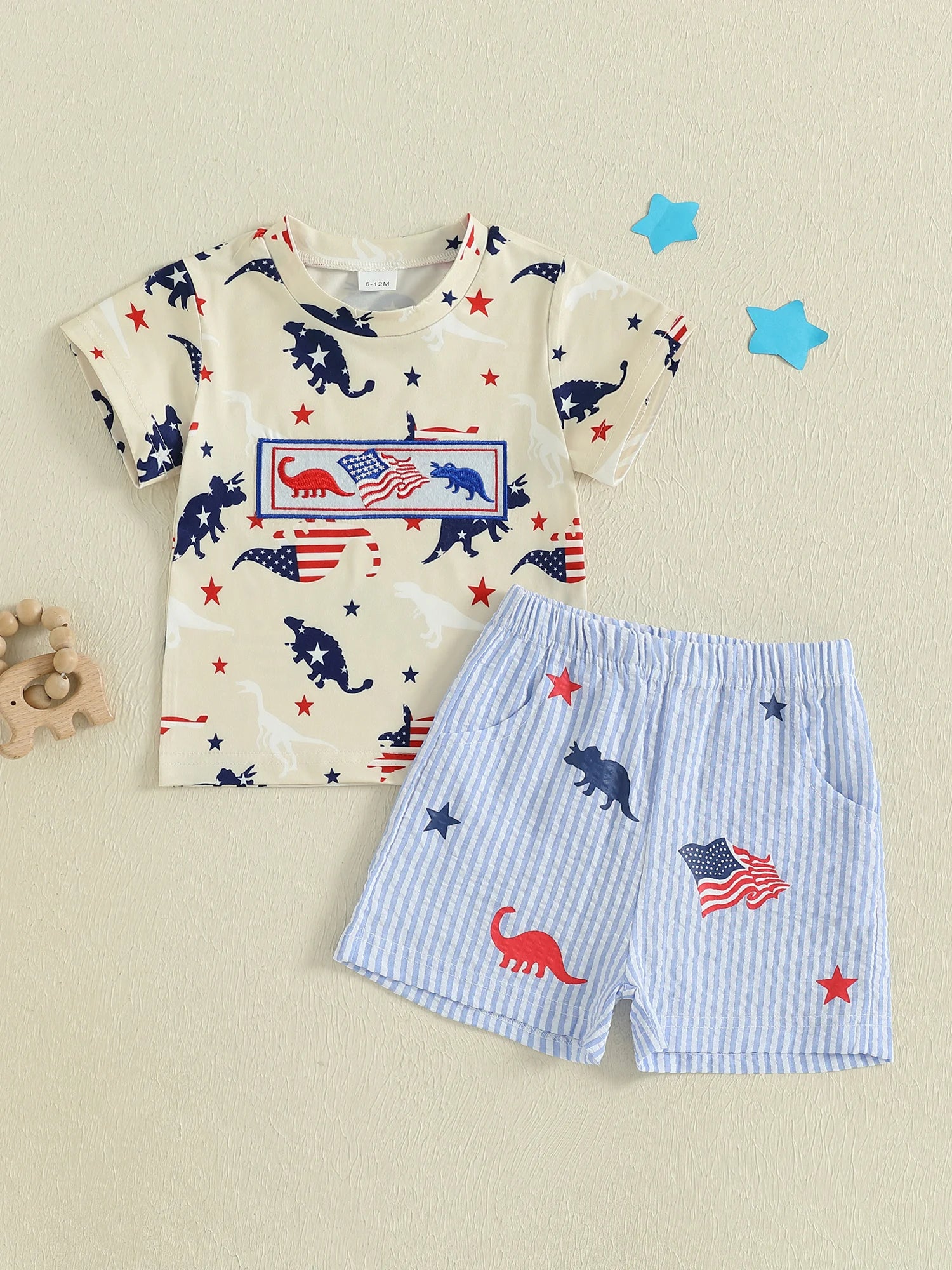 Watermelon Embroidery Summer Girls Set