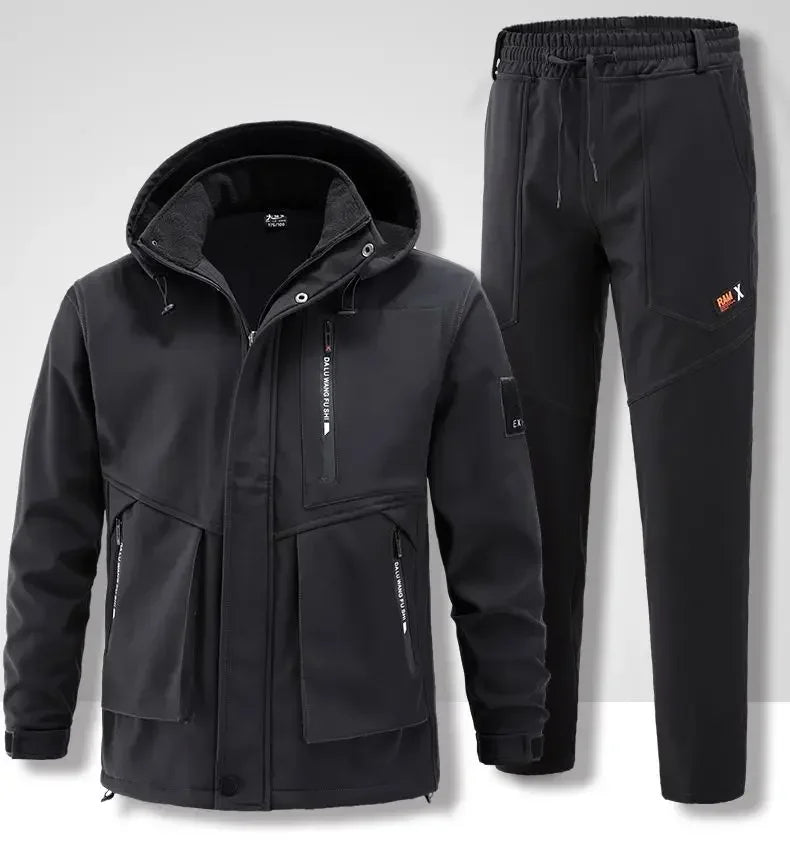 Winter Padded Hiking Jacket Suit