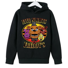Kids Cartoon Sporty Pullover Hoodie