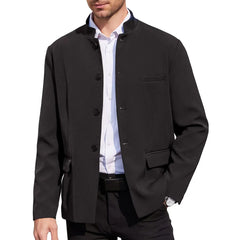 Men’s Lightweight Stand-Collar Casual Blazer