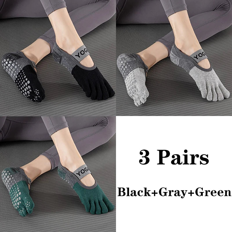Grip Toe Yoga Socks Set
