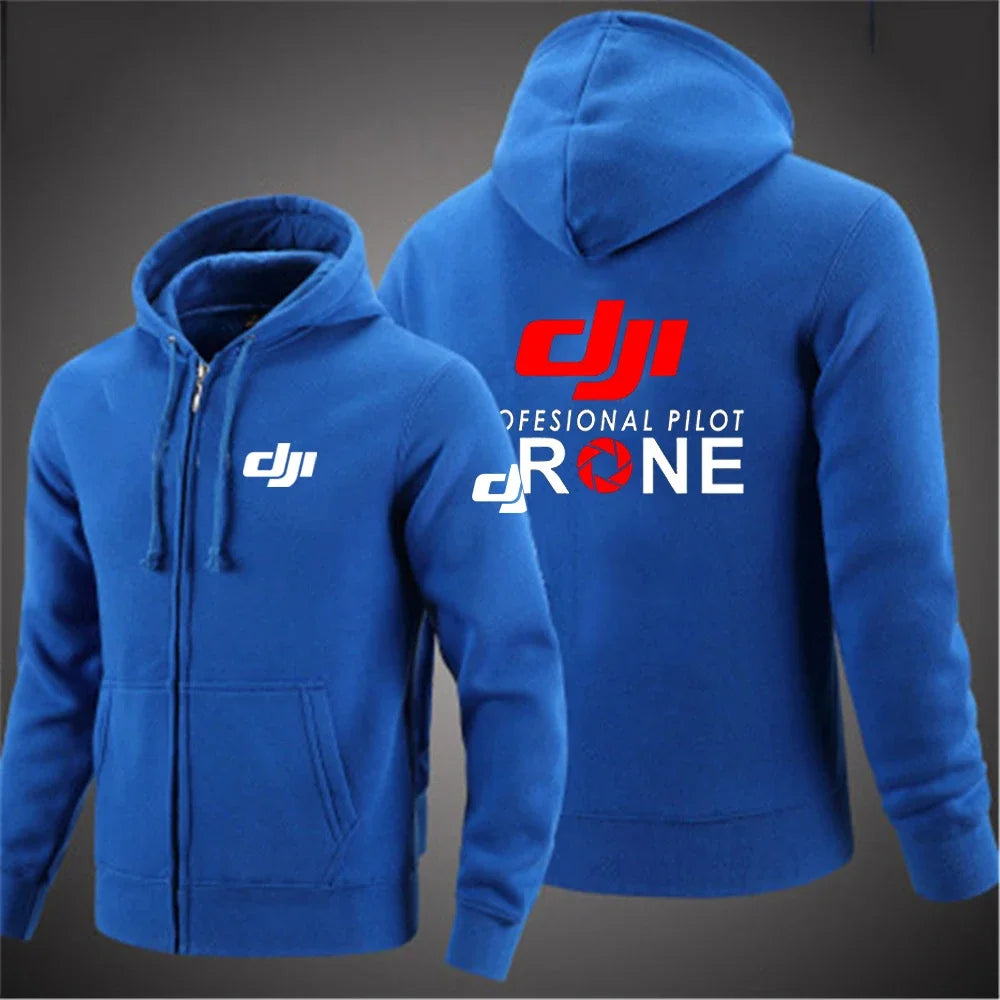 Men's Gothic Printed Zipper Hoodie Street Hoodie