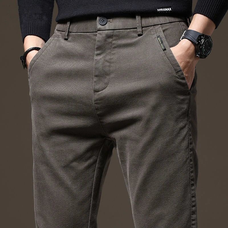 High End Casual Straight Pants