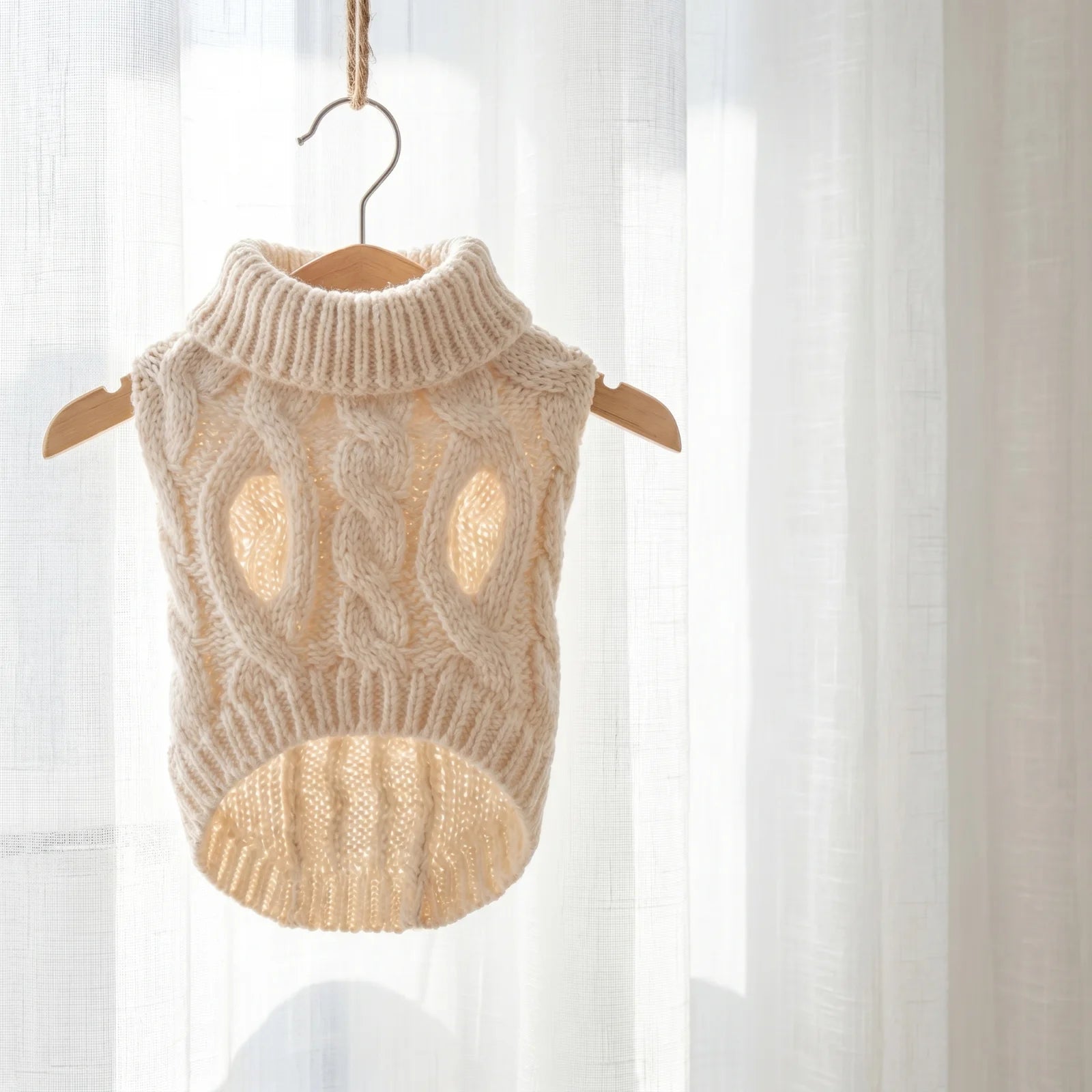 Twist Knit Warm Dog Sweater