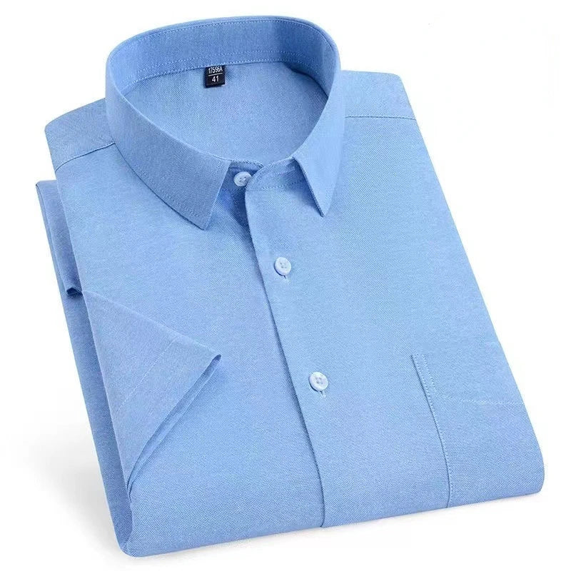 Oversized Cotton Oxford Short Shirt