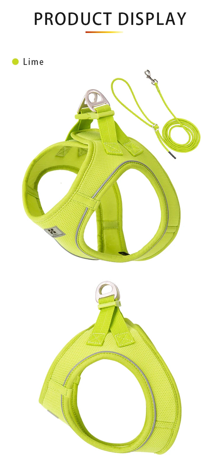 Reflective Outdoor Walking Harness Set
