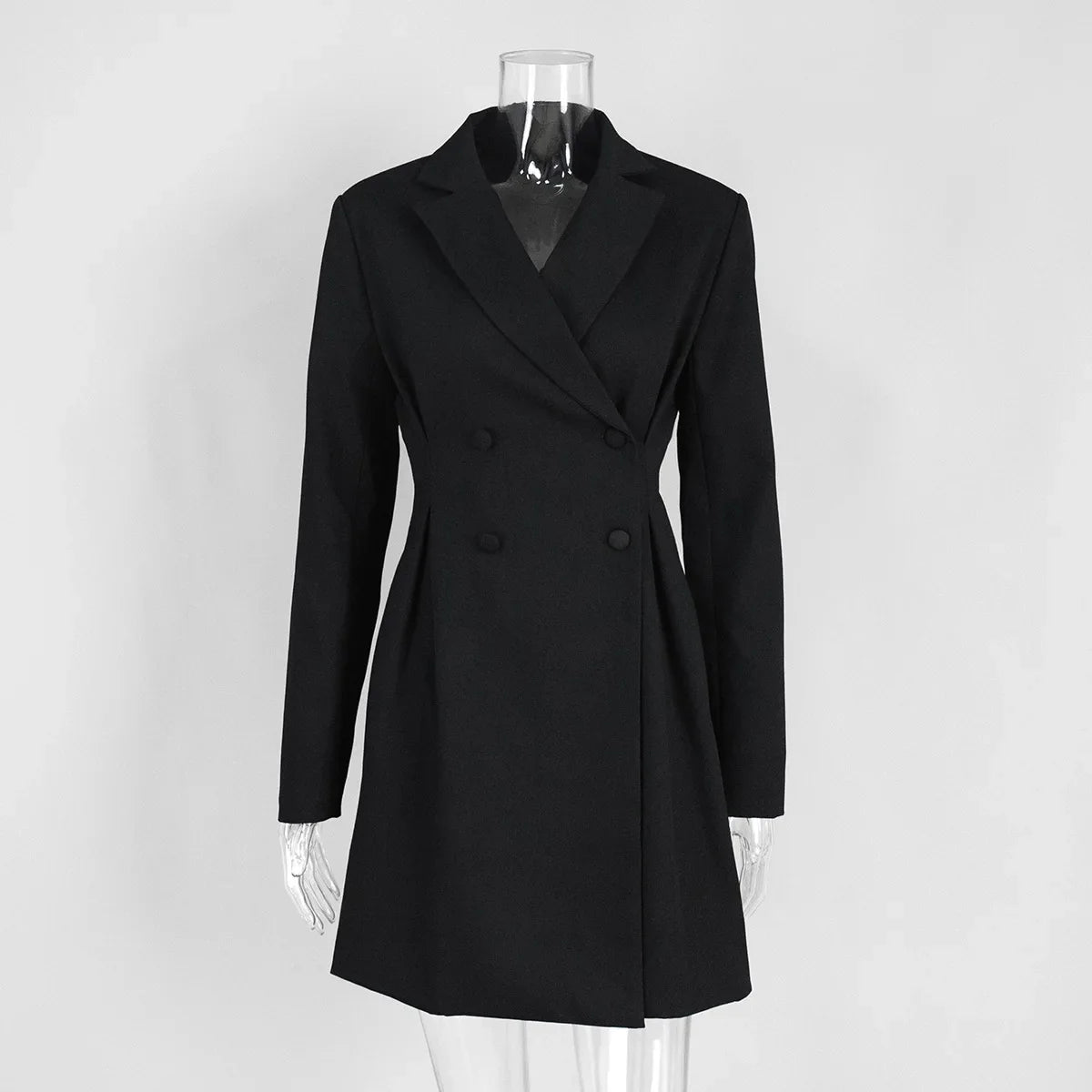 TITLE: Sophisticated Chic Blazer Dress Option