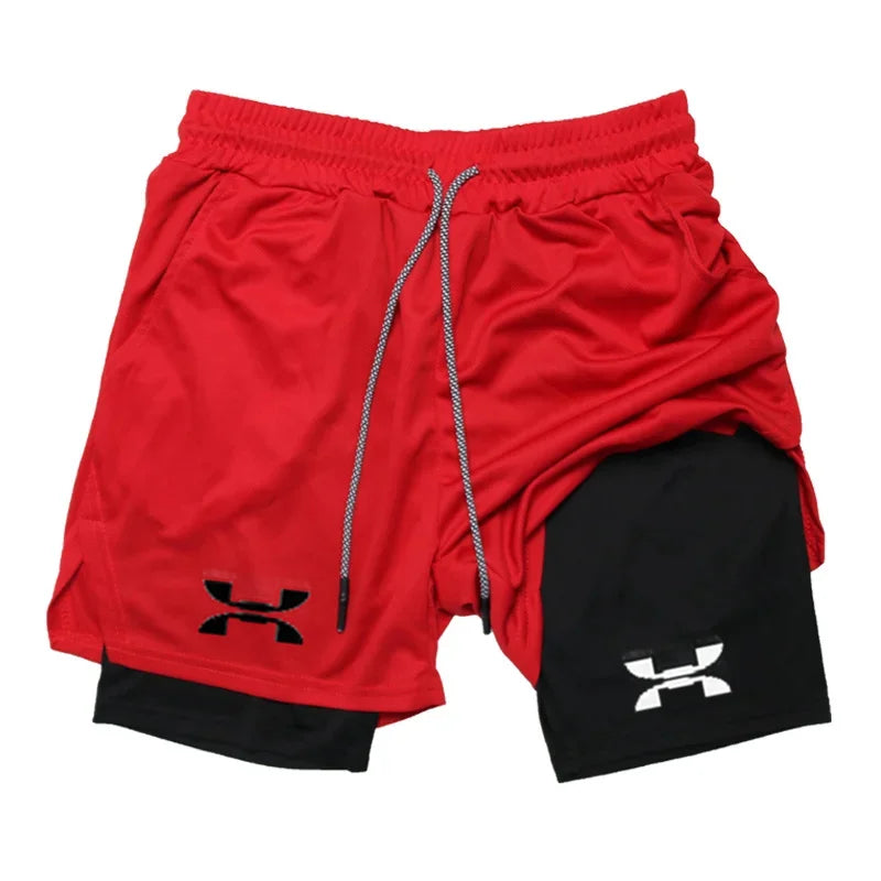 Two In One Running Gym Shorts