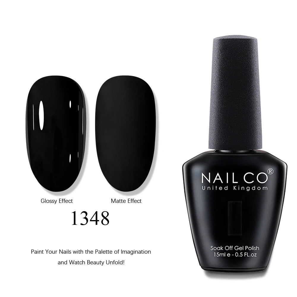 NAILCO 2025 Hot 15ML Gel Nail Polish Nails Semi-permanent UV Varnish High Quality Glass Bottle Nail Art Polish For Manicure