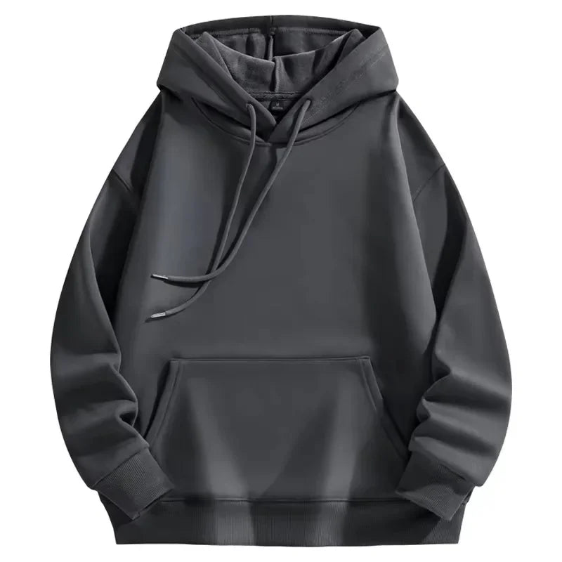 Soft and skin friendly hoodie men's solid color autumn and winter hot selling simple and comfortable sports shirt