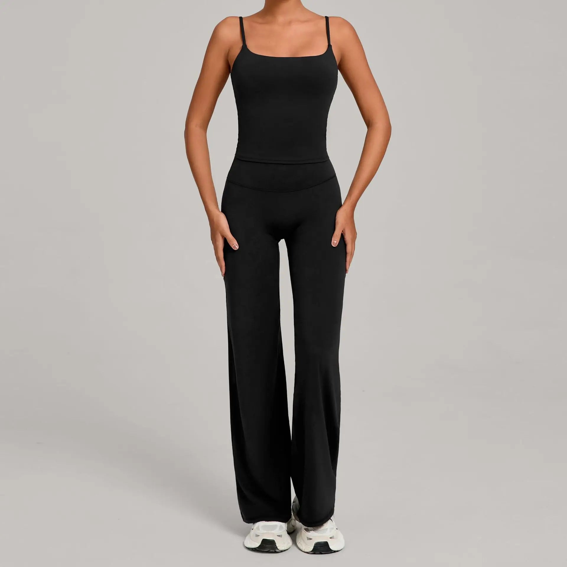 2PCS Yoga Set Women Yoga Pant Workout Tracksuit Sportswear Gym High Waist Straight Leg Bottoms Fitness Bta Sports Suit XP01