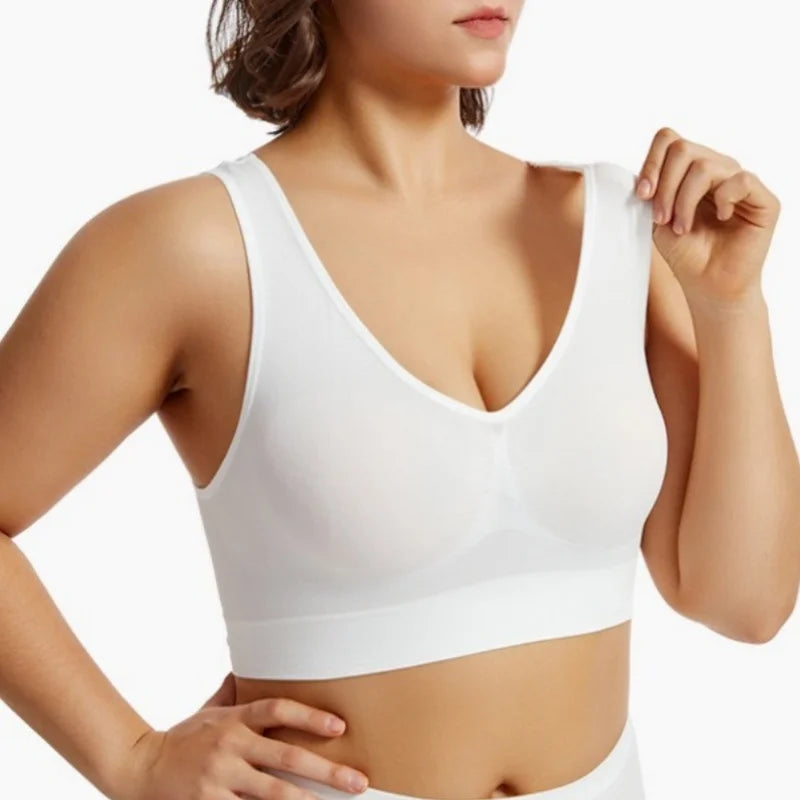 Seamless Sports Bras For Women Push-Up Bra Female Breathable Brassiere No Pads Bralette Solid Color Crop Top Sexy Lingerie S-5XL