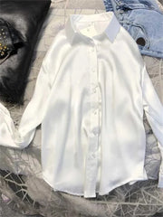 Elegant Silk Touch Office Blouse