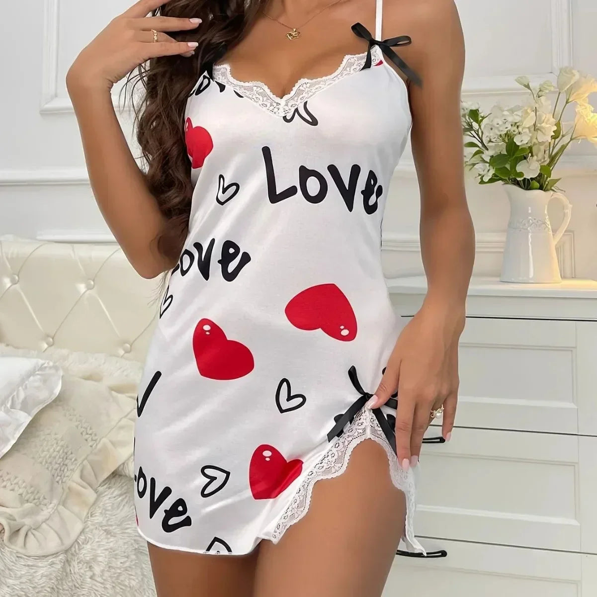 Women Floral Slip Nightdress