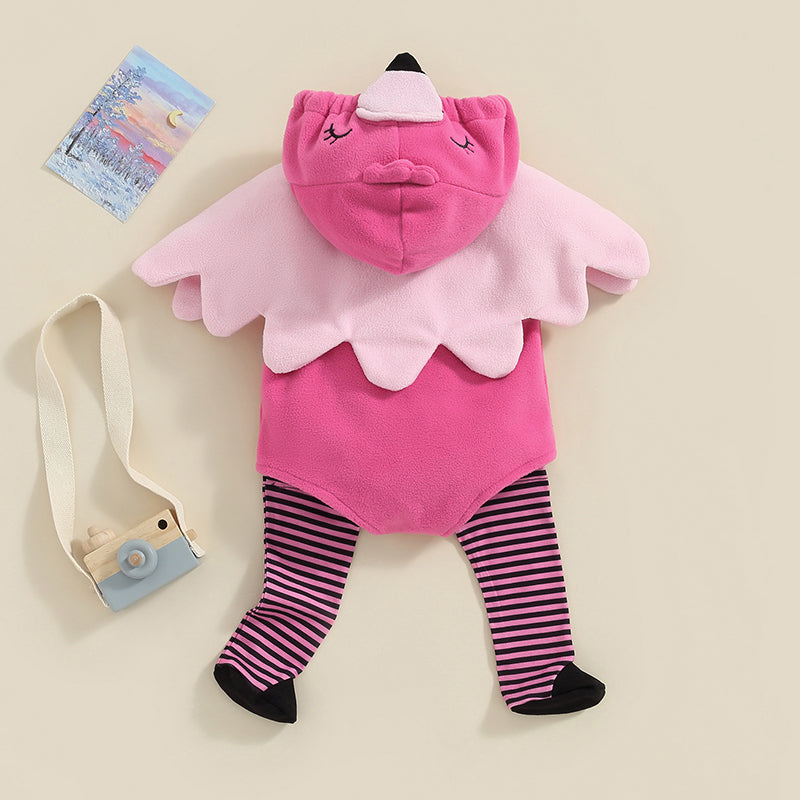 Unicorn Hooded Romper Socks Set