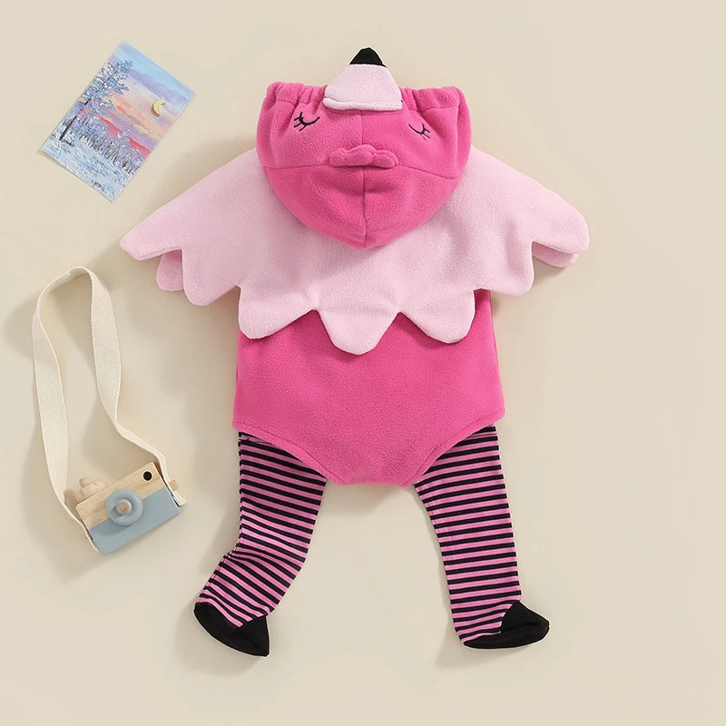 Unicorn Hooded Romper Socks Set