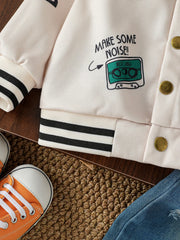 Playful Baby Sports Letter Jacket