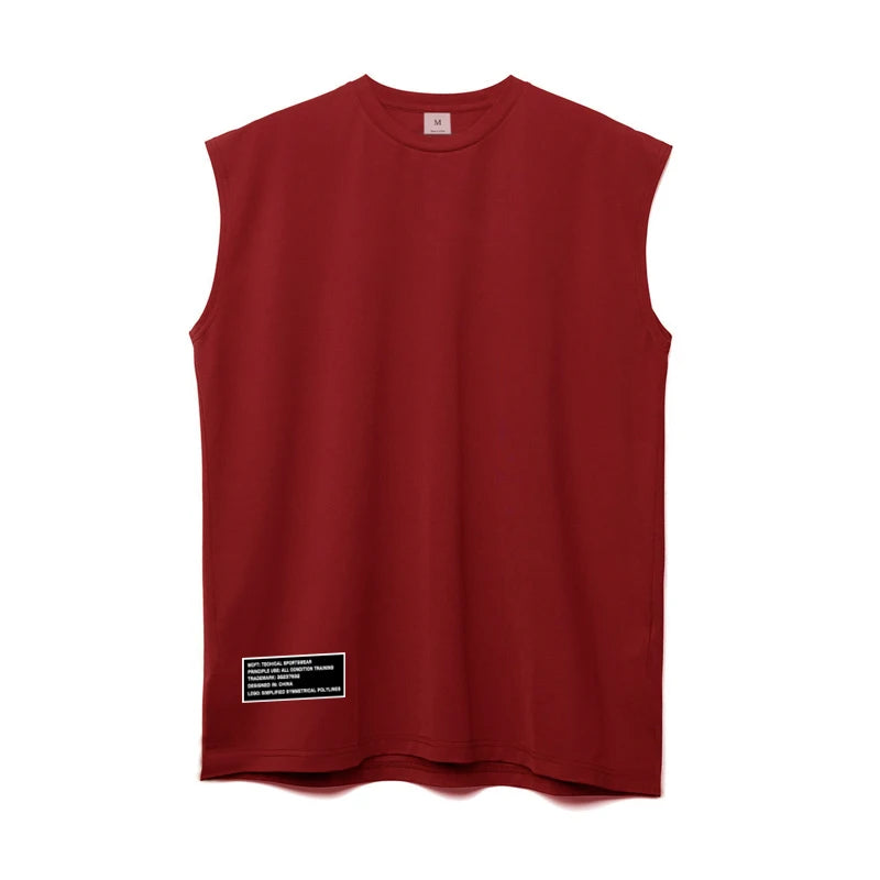 Gym Bodybuilding Tank Tops Mens Fitness Training Sleeveless Shirt Workout Muscle Vests Mesh Breathable Quick Dry Loose Singlets
