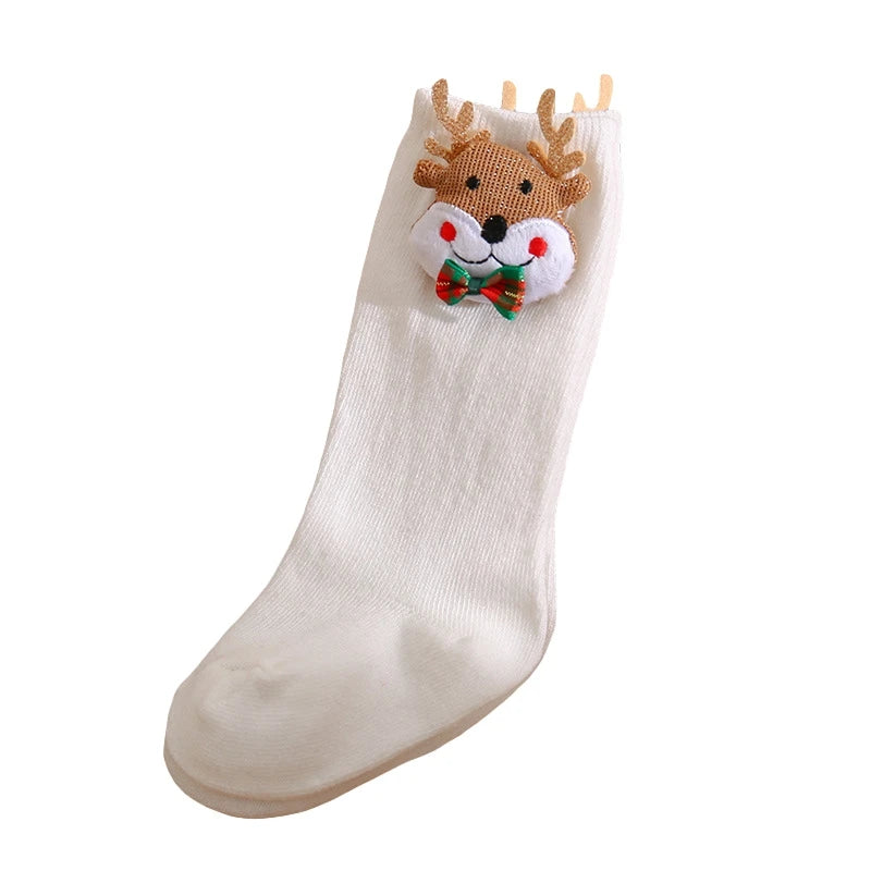 Festive Toddler Reindeer Winter Socks