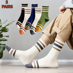 Colorful Stripe Casual Socks
