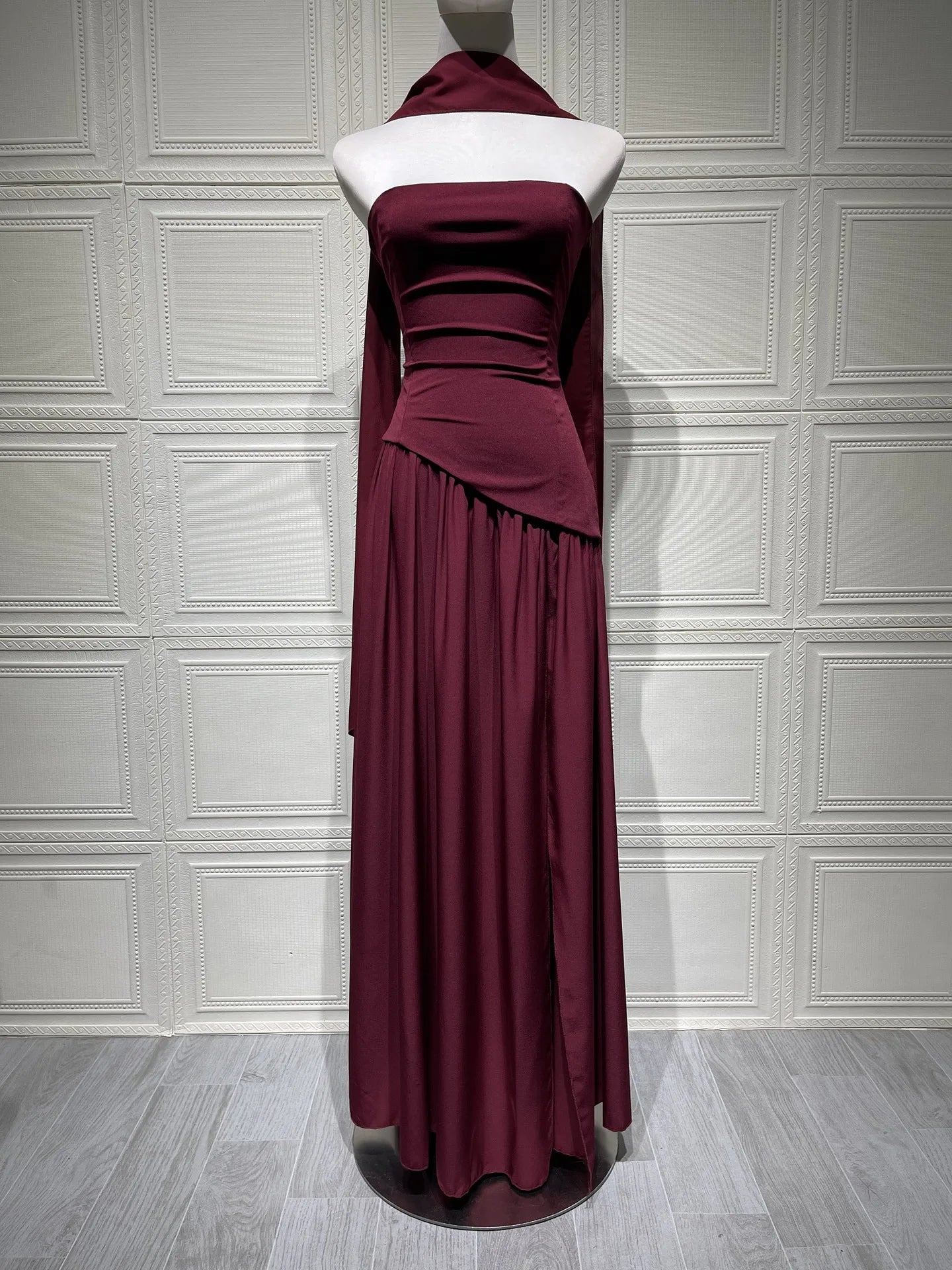 Chiffon Lace Ethereal Evening Gown