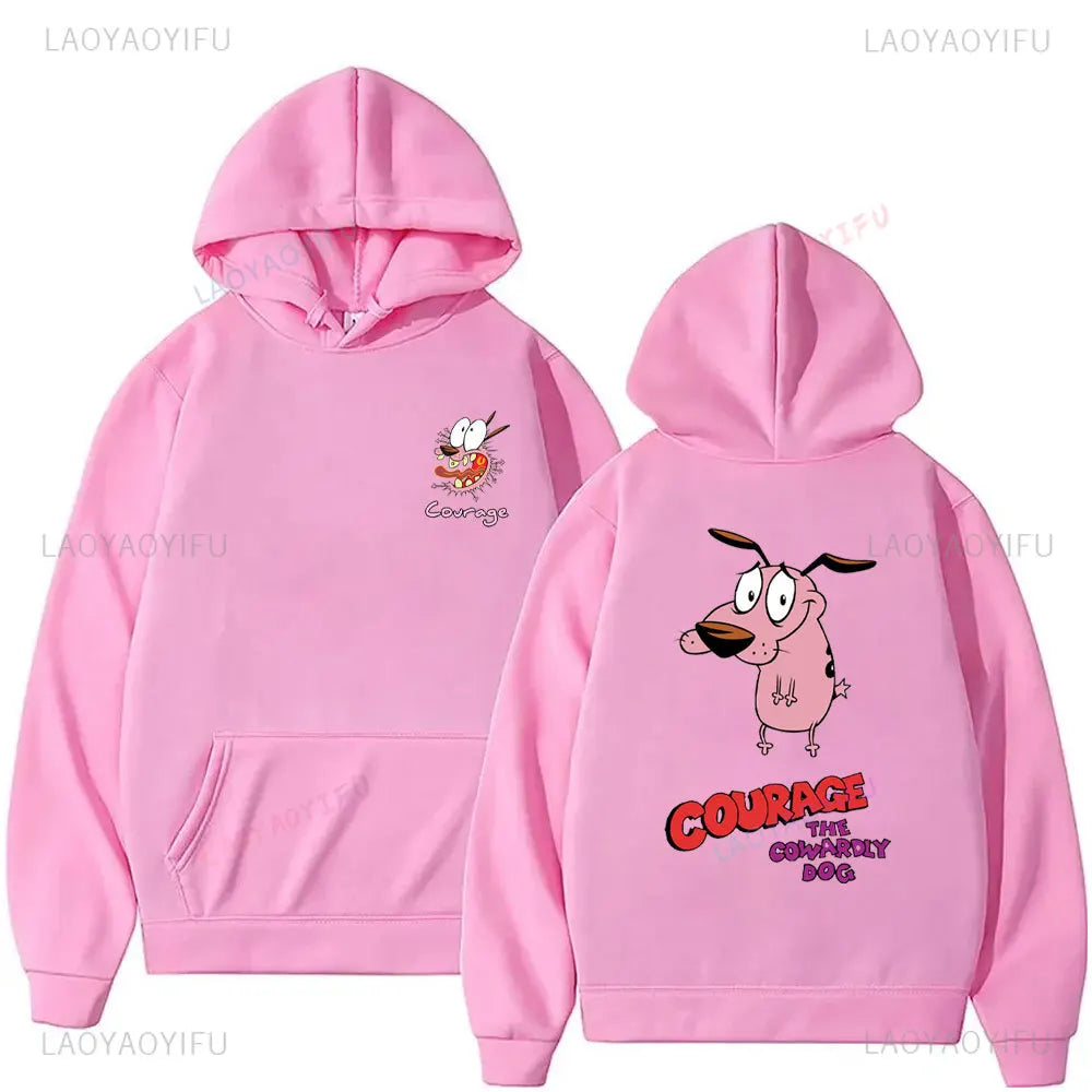 Vintage Cartoon Drop Shoulder Hoodie