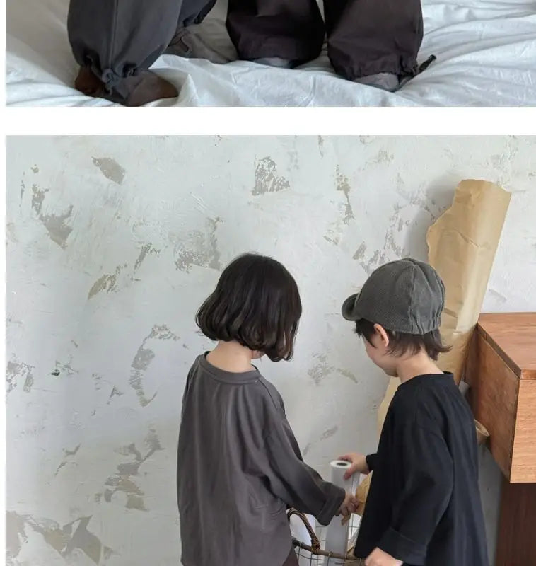 Kids Solid Long Sleeve Tee