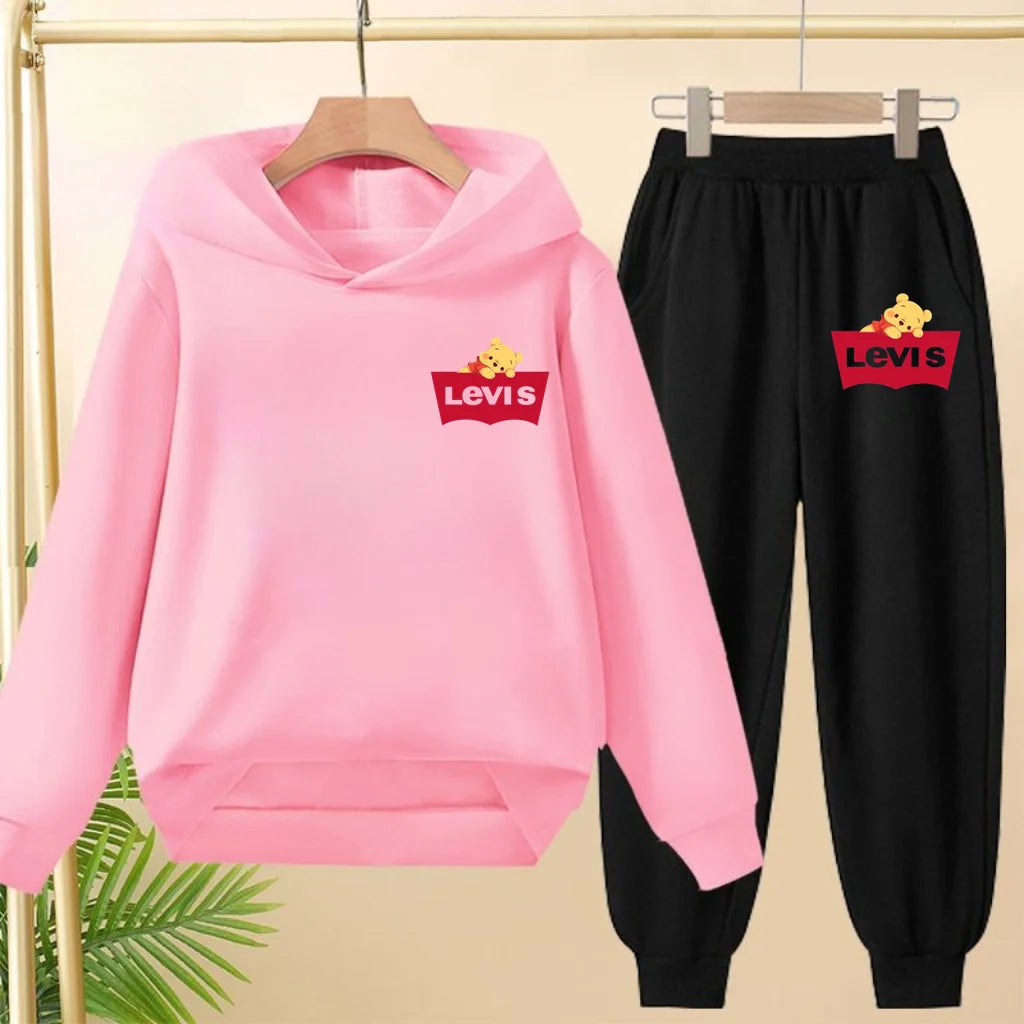 Kids Hooded Sportswear Set