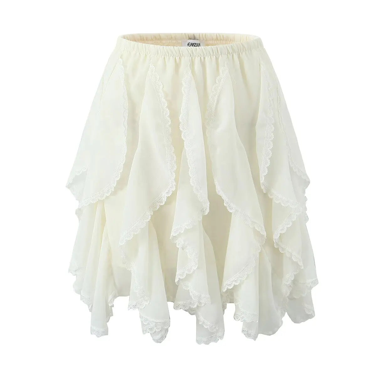 Summer Clothes Pleated Skirts Women Mini Skirts Luxury Designer Ruffle Skirts Elegant Japanese Y2k Black Lace Skirts Lace Trim